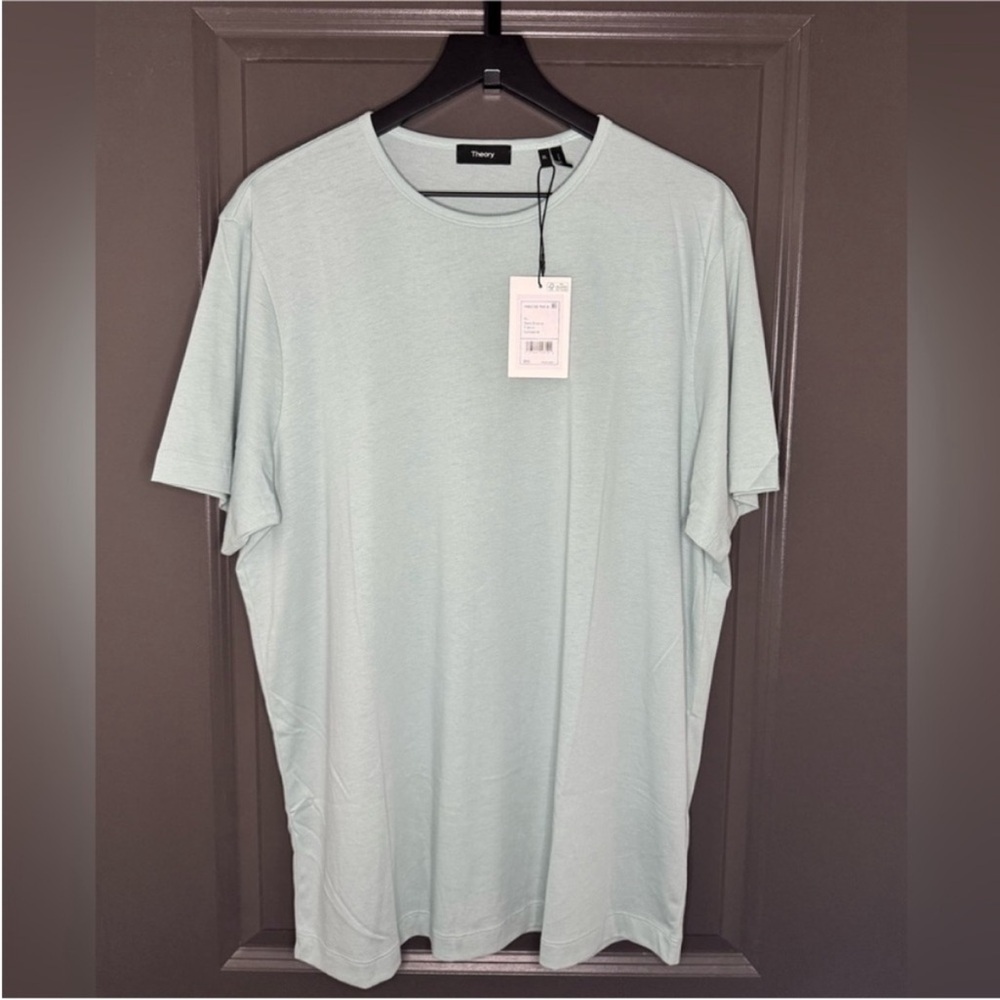 Theory Light Green Short Sleeve Tee